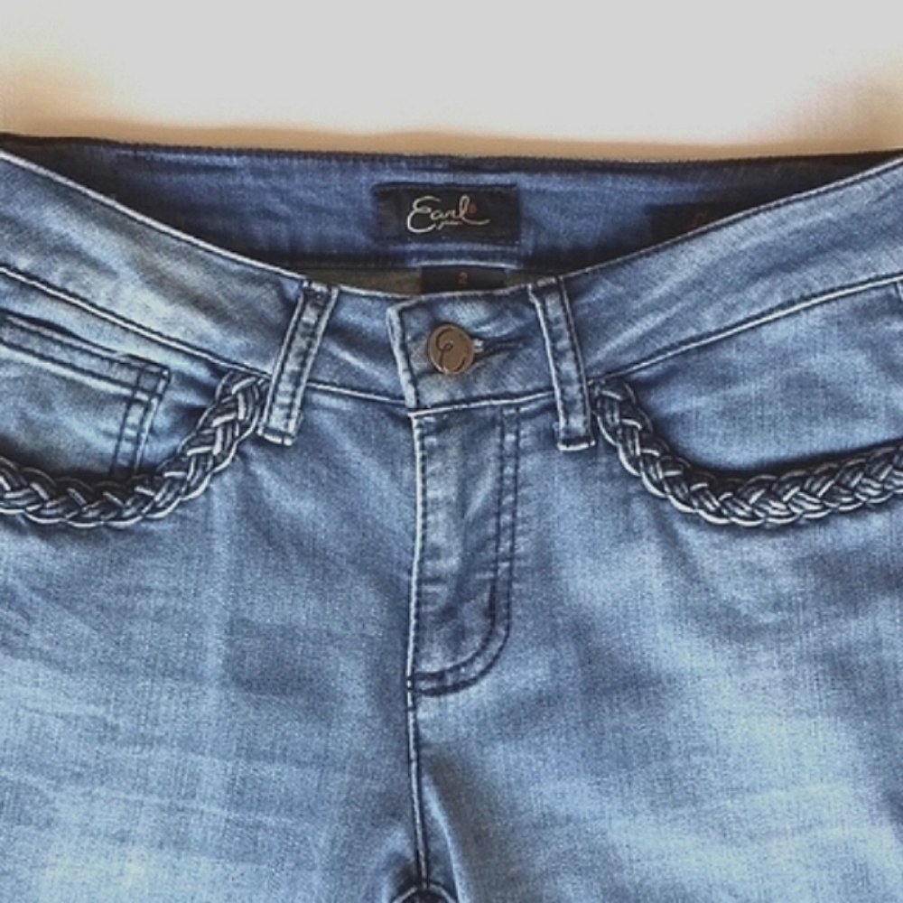Earl Braided Pocket Y2K Bootcut Flare Jeans ⭐️⭐️ - Picture 2 of 7